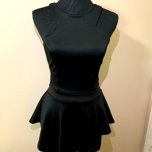 Black mini dress